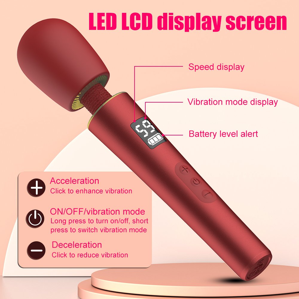 GM-535 Mini Wand Massager – LED Display - Image 3