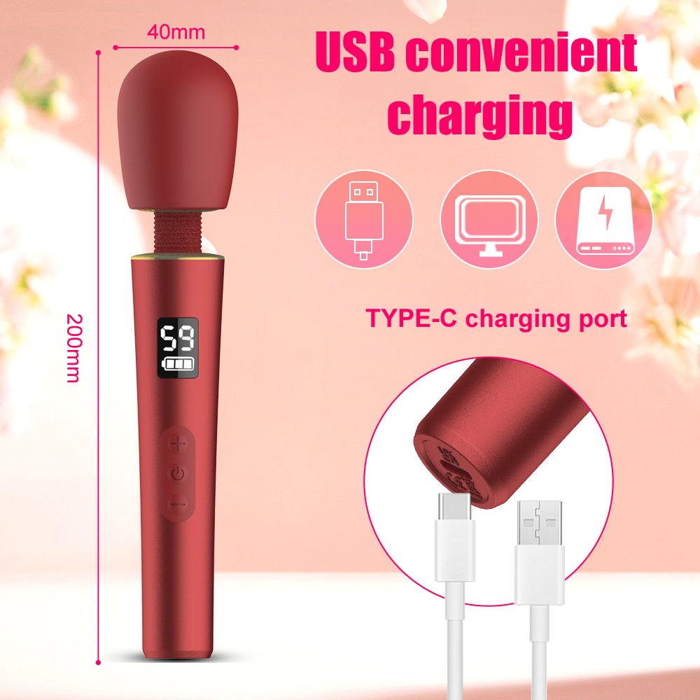 GM-535 Mini Wand Massager – LED Display - Image 4