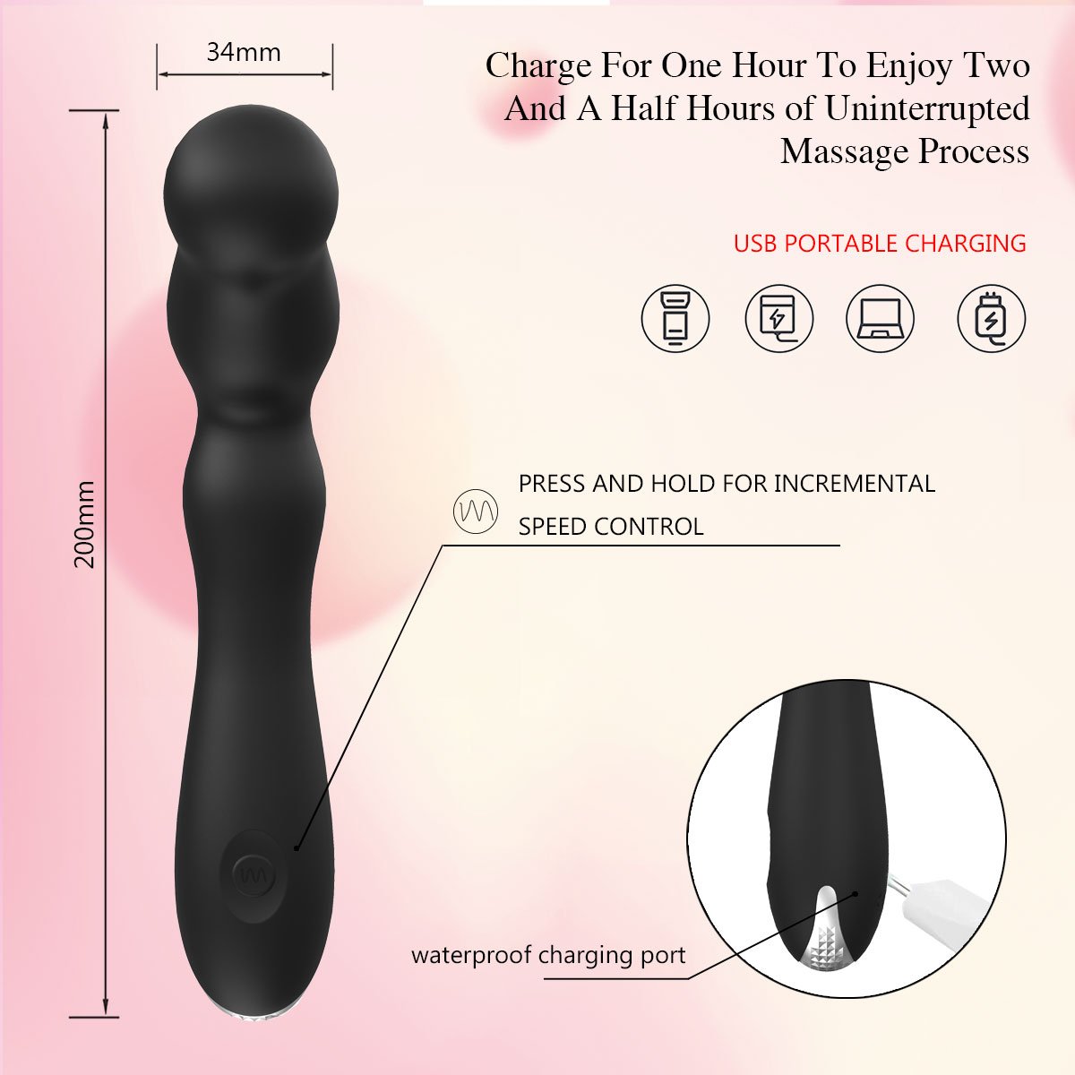 BF-192 Prostate Massager – 12 Modes & Waterproof - Image 6