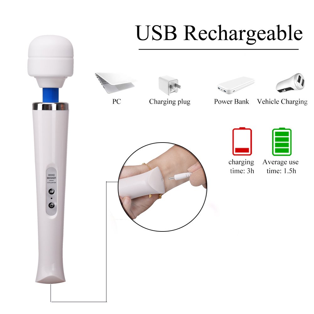 GM-004 Rechargeable Wand Massager with Multiple Modes - Image 5