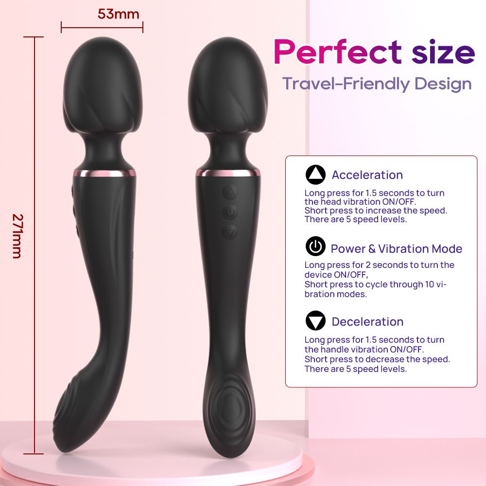 GM-586 Dual Head Wand Massager for Deep Relaxation - Image 5