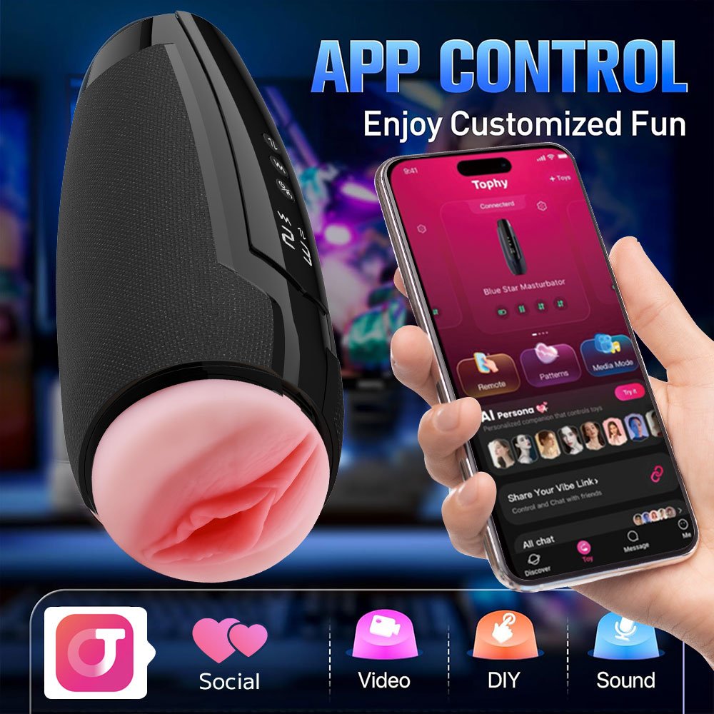 GM-568 Premium App-Control Stroker – Heating & Expansion - Image 9