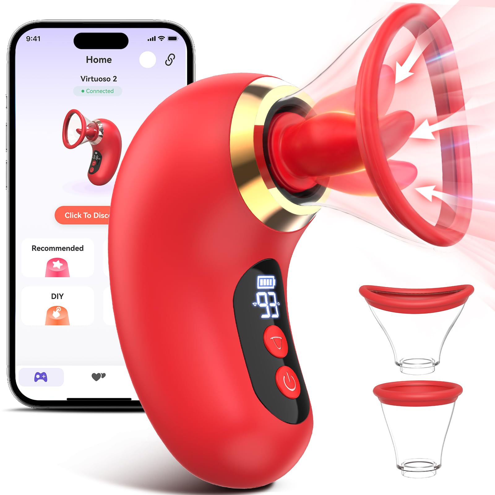 Rose Suction Vibrator with App Control