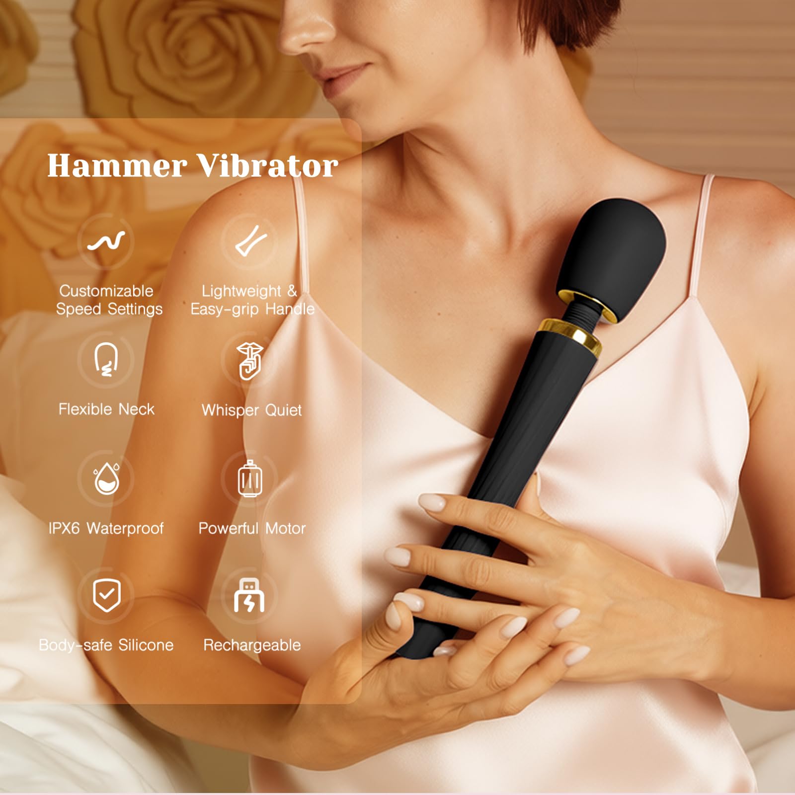 GM-263 Powerful Wand Massager for Deep Relaxation - Image 4