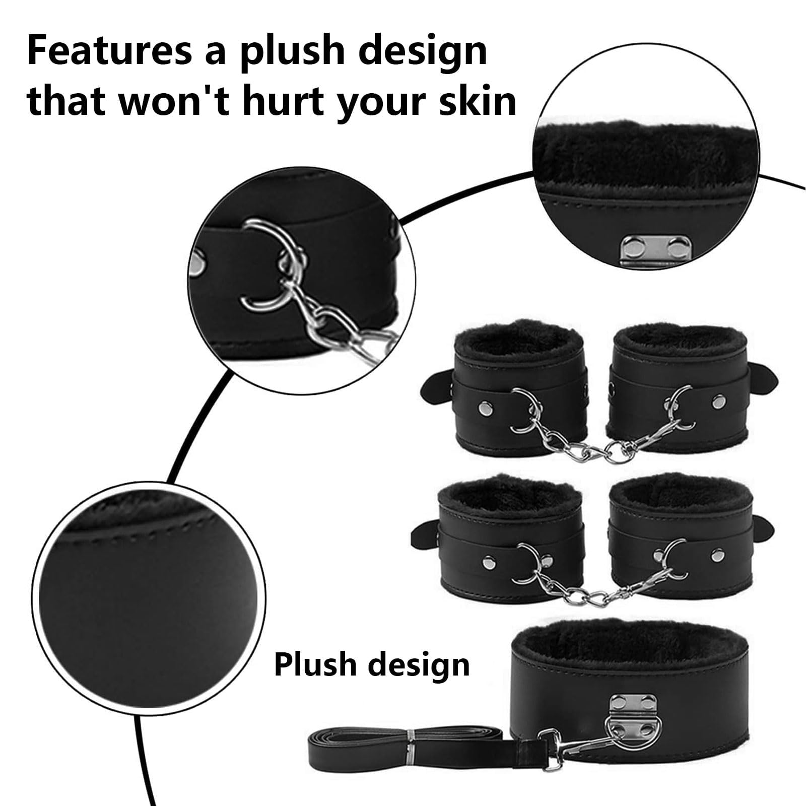 7PCS Adjustable Bondage Kit for Couples - Image 5