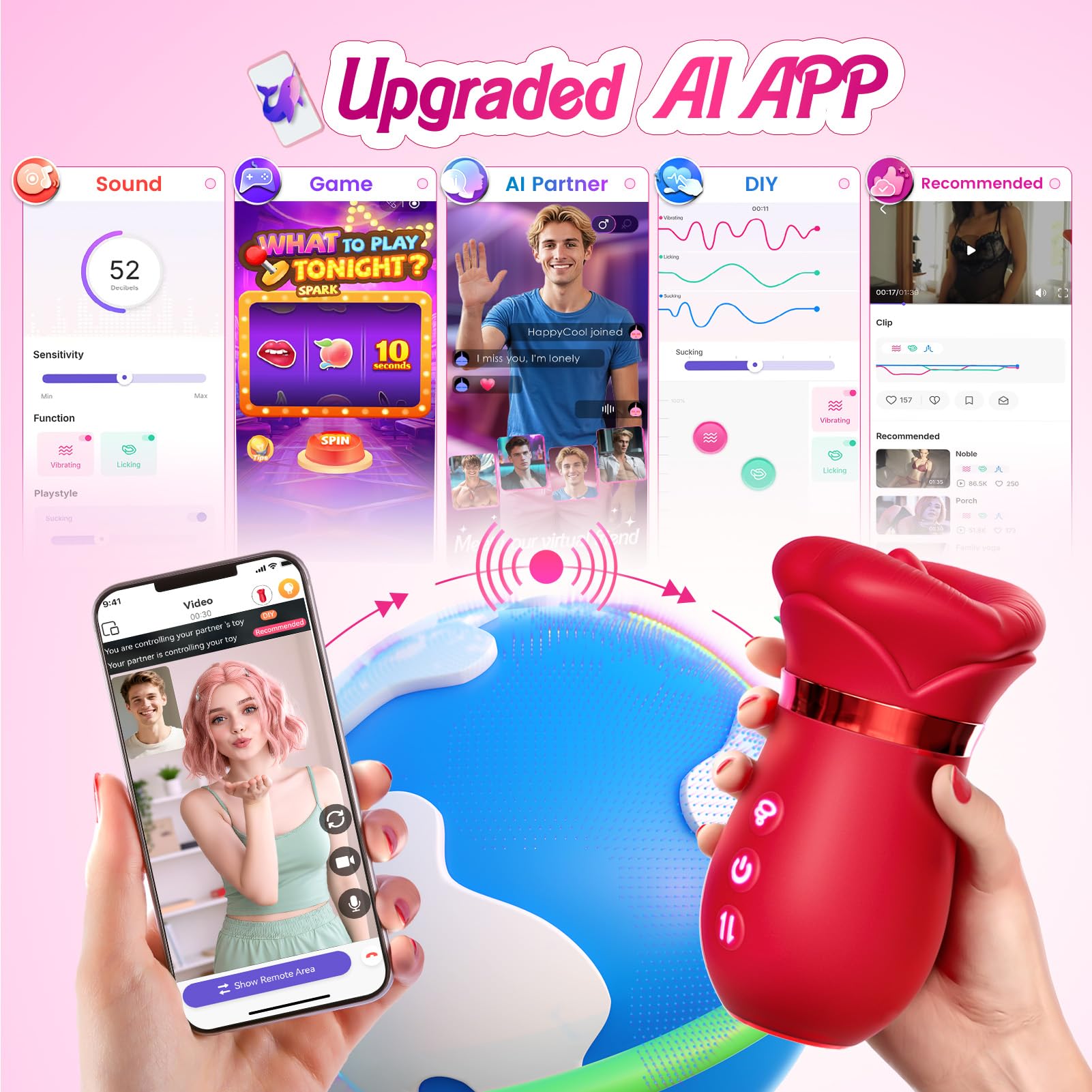 Rose Suction Vibrator – App Control - Image 5
