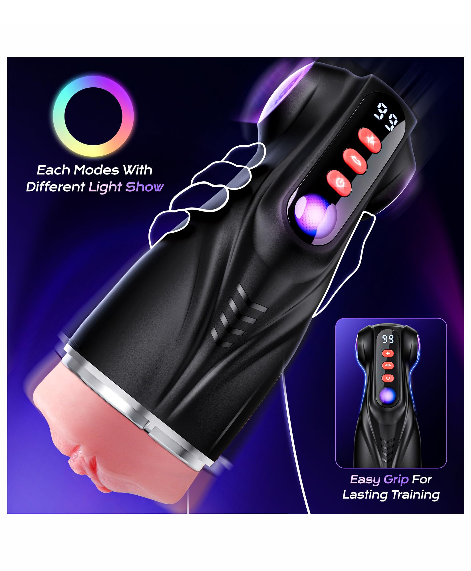 AI App-Controlled Stroker – 3 Sleeves - Image 7