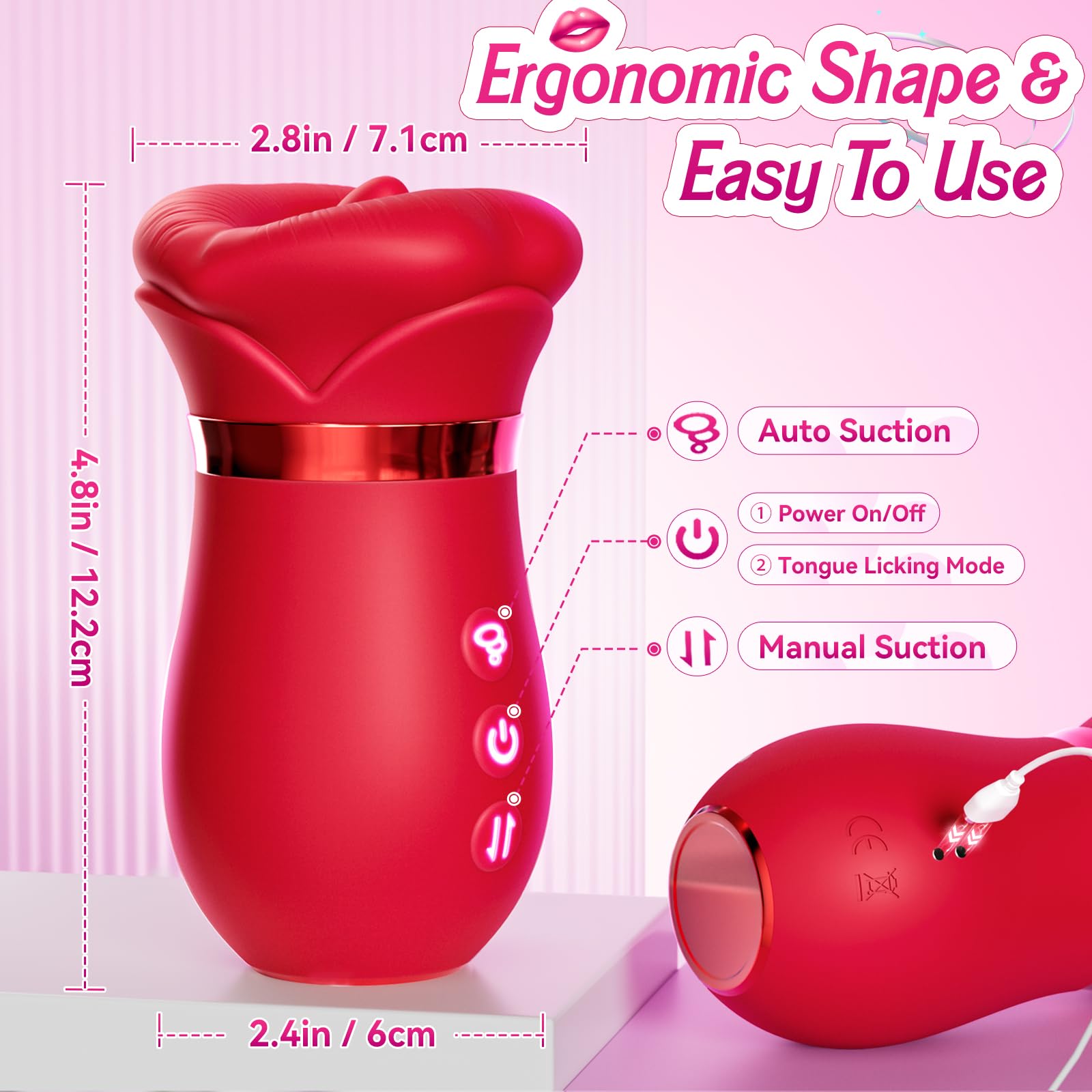 Rose Suction Vibrator – App Control - Image 8