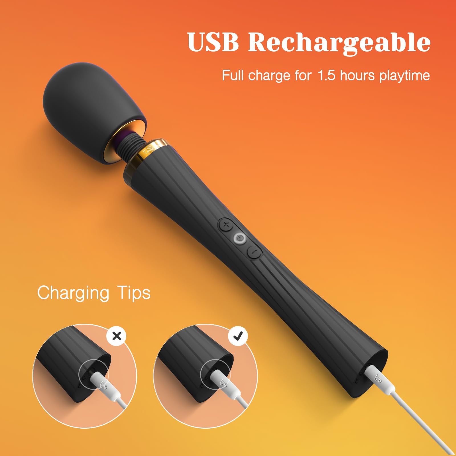 GM-263 Powerful Wand Massager for Deep Relaxation - Image 3