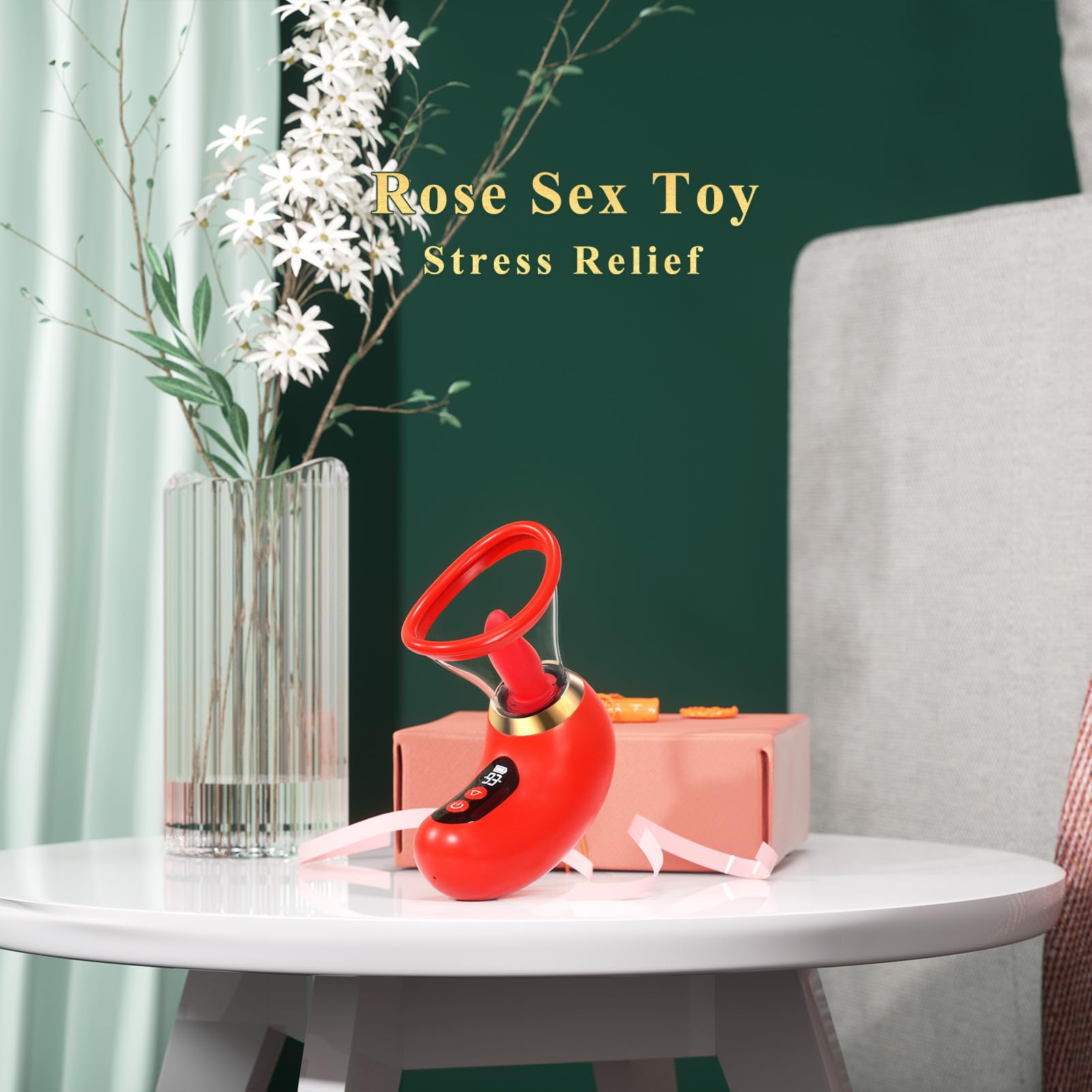 Rose Suction Vibrator with App Control - Image 7