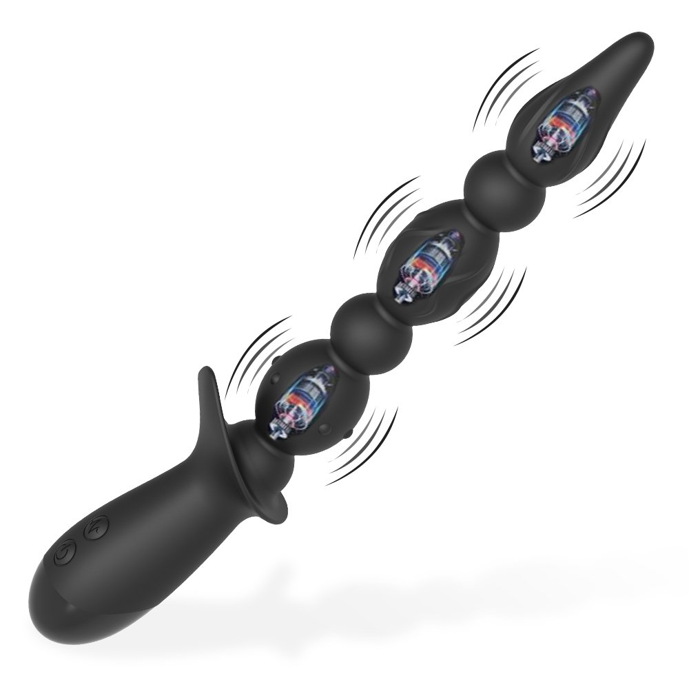 GM-373 3-Motor Beaded Vibrator – USB Rechargeable - Image 7