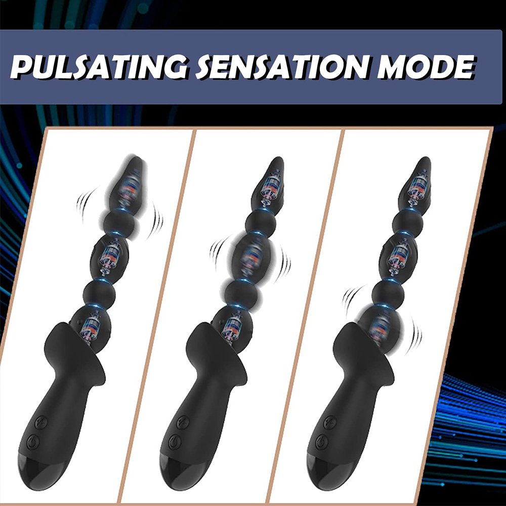 GM-373 3-Motor Beaded Vibrator – USB Rechargeable - Image 4