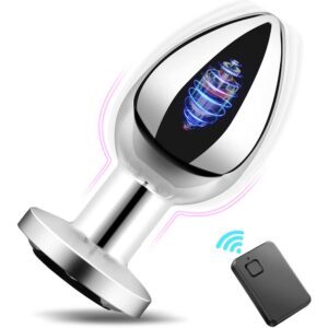 GM-302 Metal Anal Plug – Medium & Large with Remote