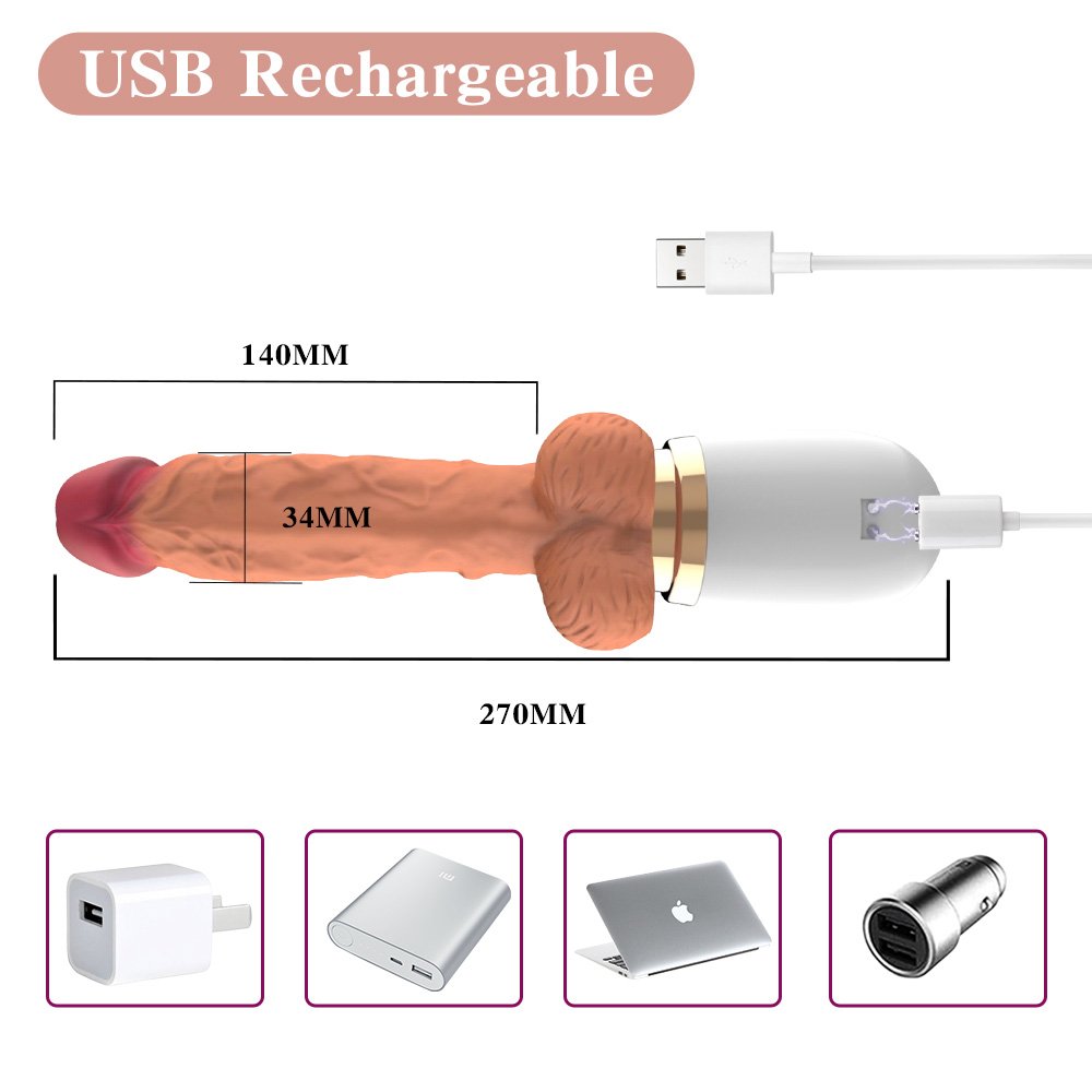 GM-304 MioSecret Rechargeable Telescopic Vibrating Wand - Image 5