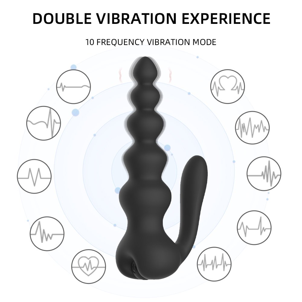 GM-248 G-Spot Beaded Vibrator with USB Recharge - Image 3