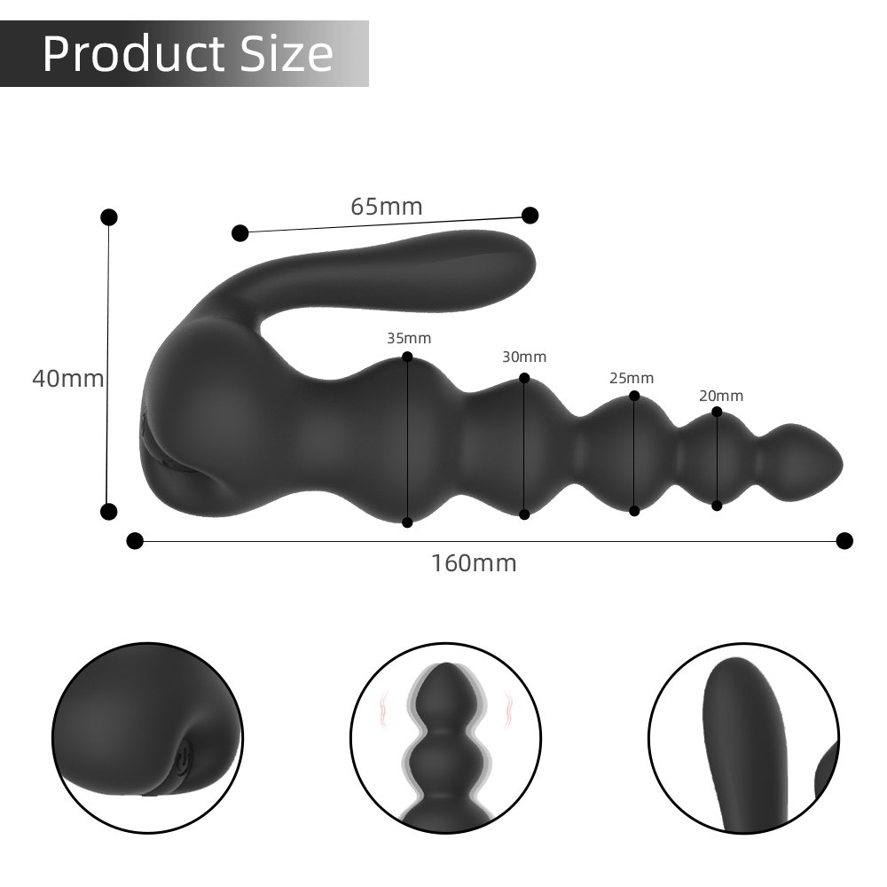 GM-248 G-Spot Beaded Vibrator with USB Recharge - Image 6
