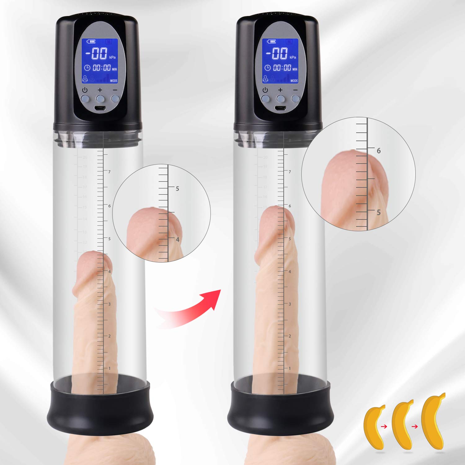 GM-239 LED Penis Pump with Rechargeable Control - Image 2
