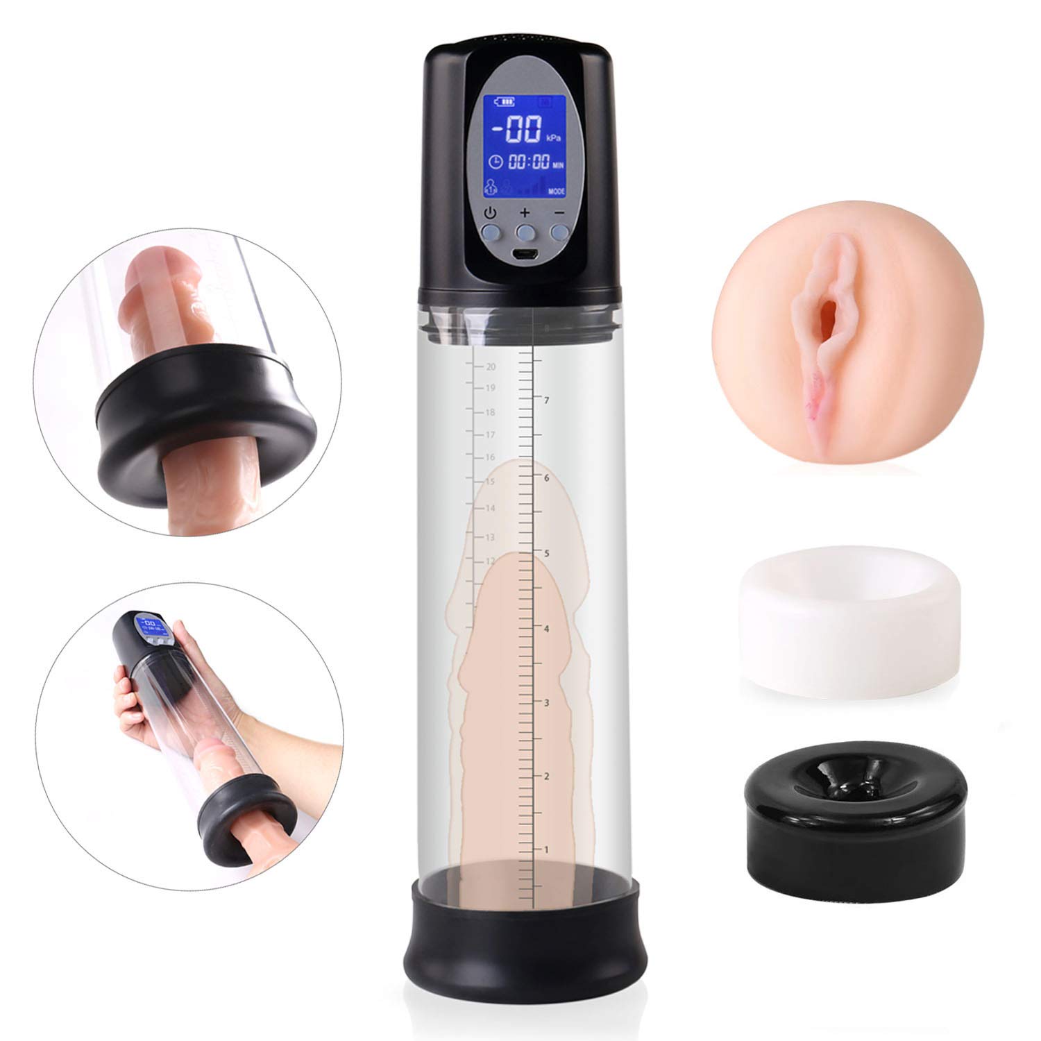 GM-239 LED Penis Pump with Rechargeable Control - Image 3