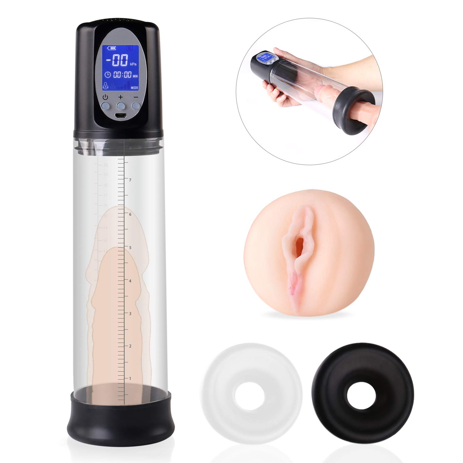 GM-239 LED Penis Pump with Rechargeable Control