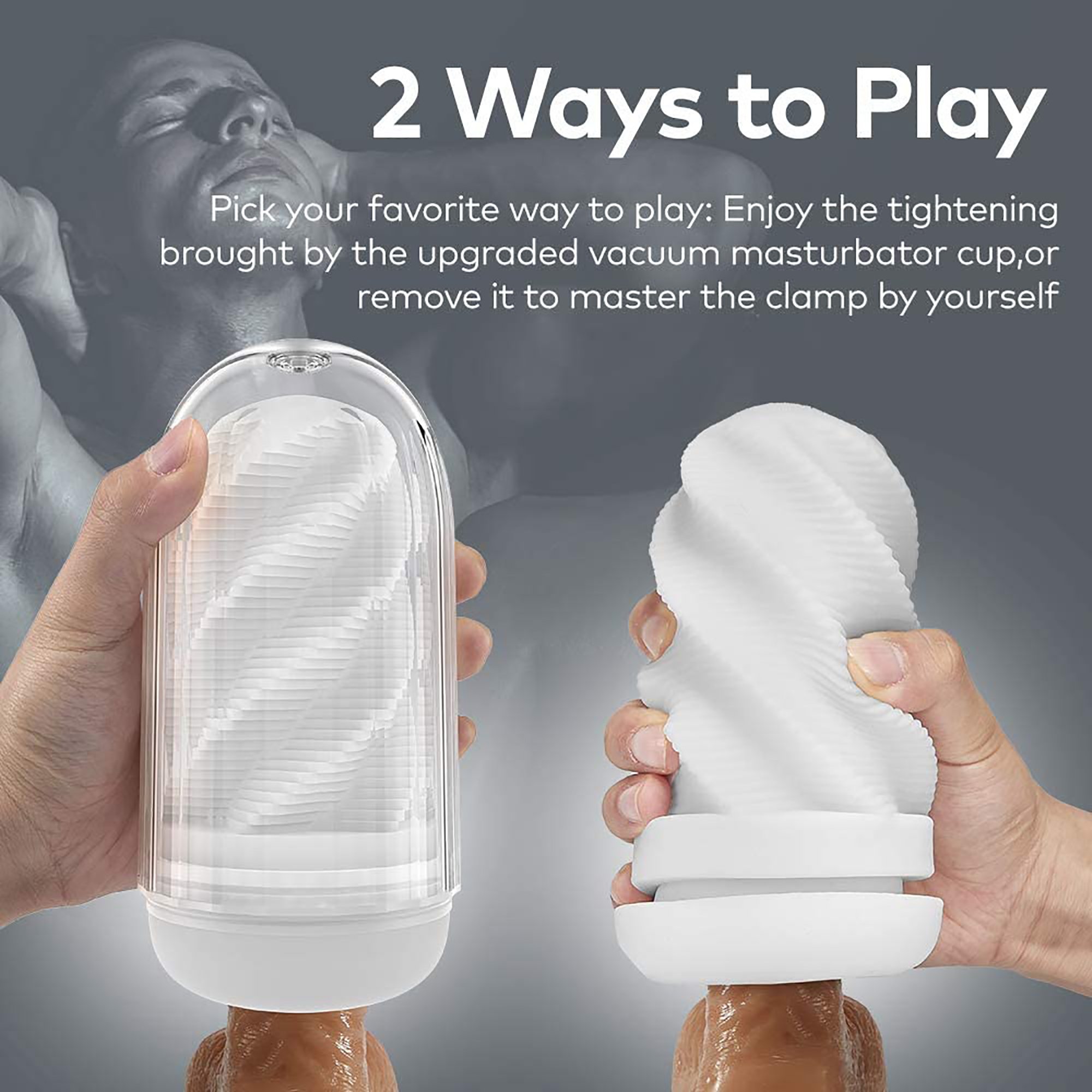 GM-299 Rechargeable Spiral Grip Masturbator Cup - Image 2